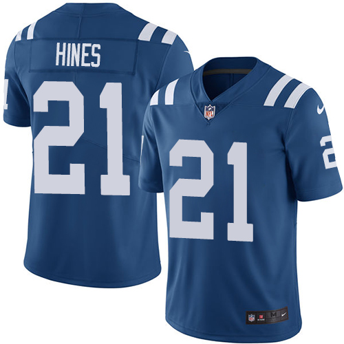 Indianapolis Colts #21 Limited Nyheim Hines Royal Blue Nike NFL Home Men Vapor Untouchable jerseys->indianapolis colts->NFL Jersey